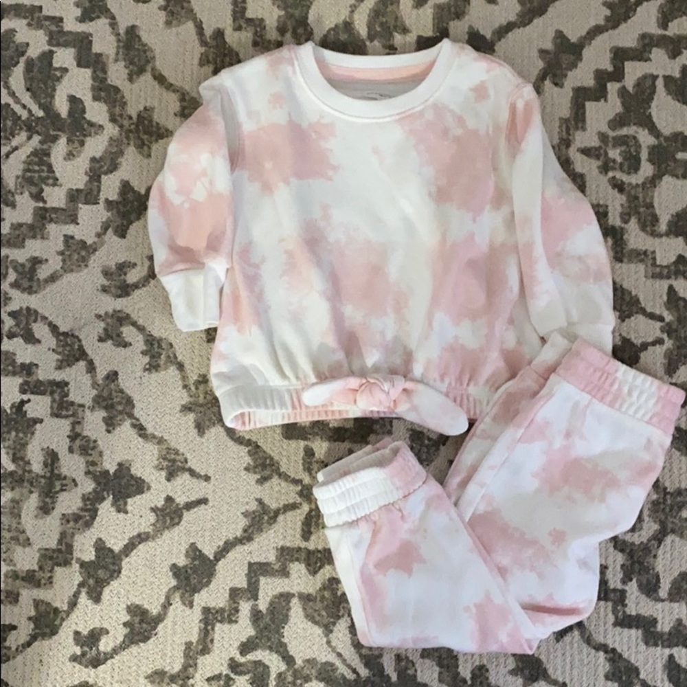 Toddler Pink Tie Dye Set